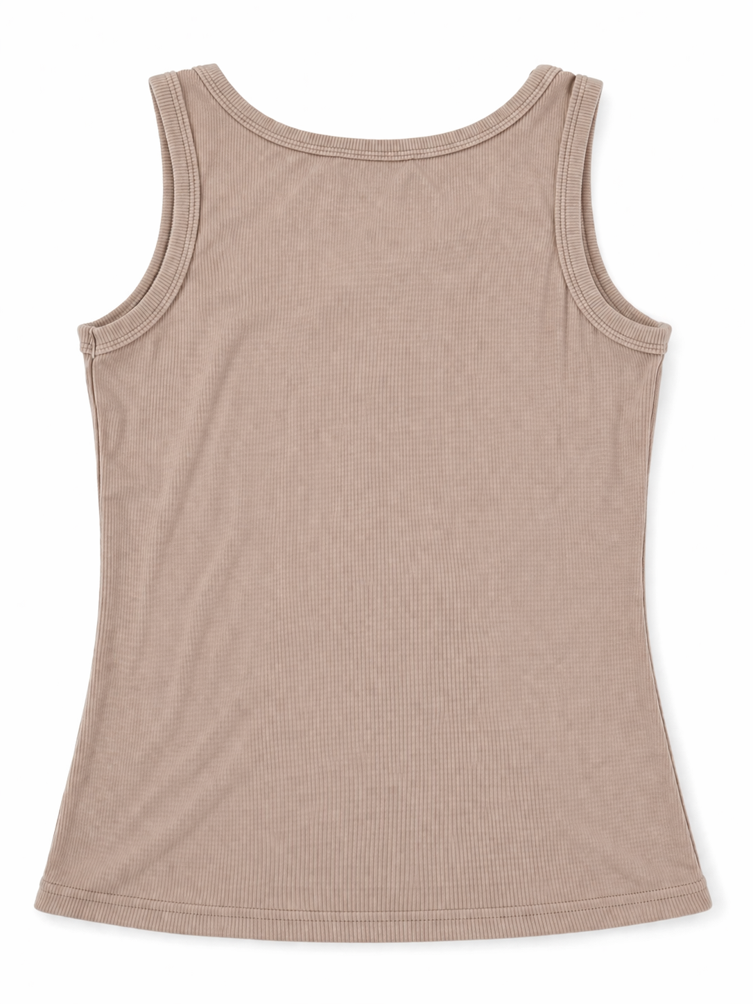 Top Canalé Beige con Botones – Ajuste Slim