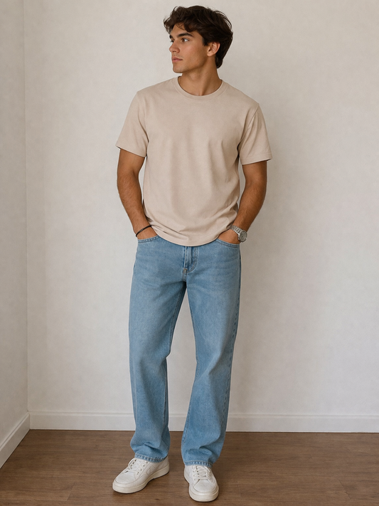 Camiseta Essential Sand Hombre