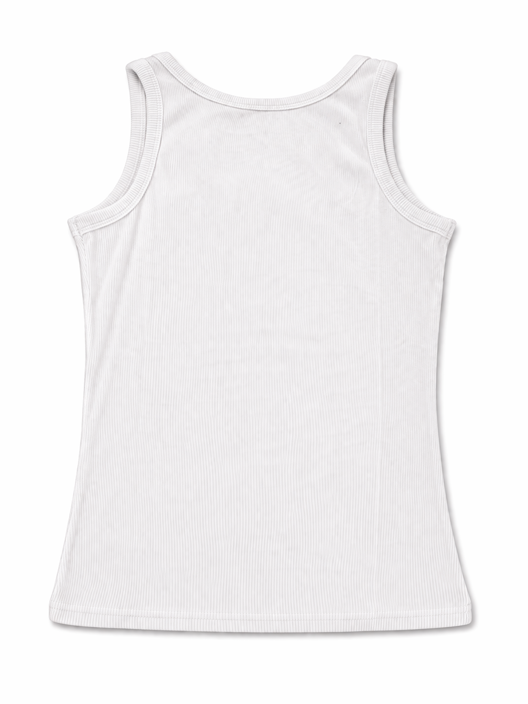 Top Canalé Blanco con Botones – Ajuste Slim