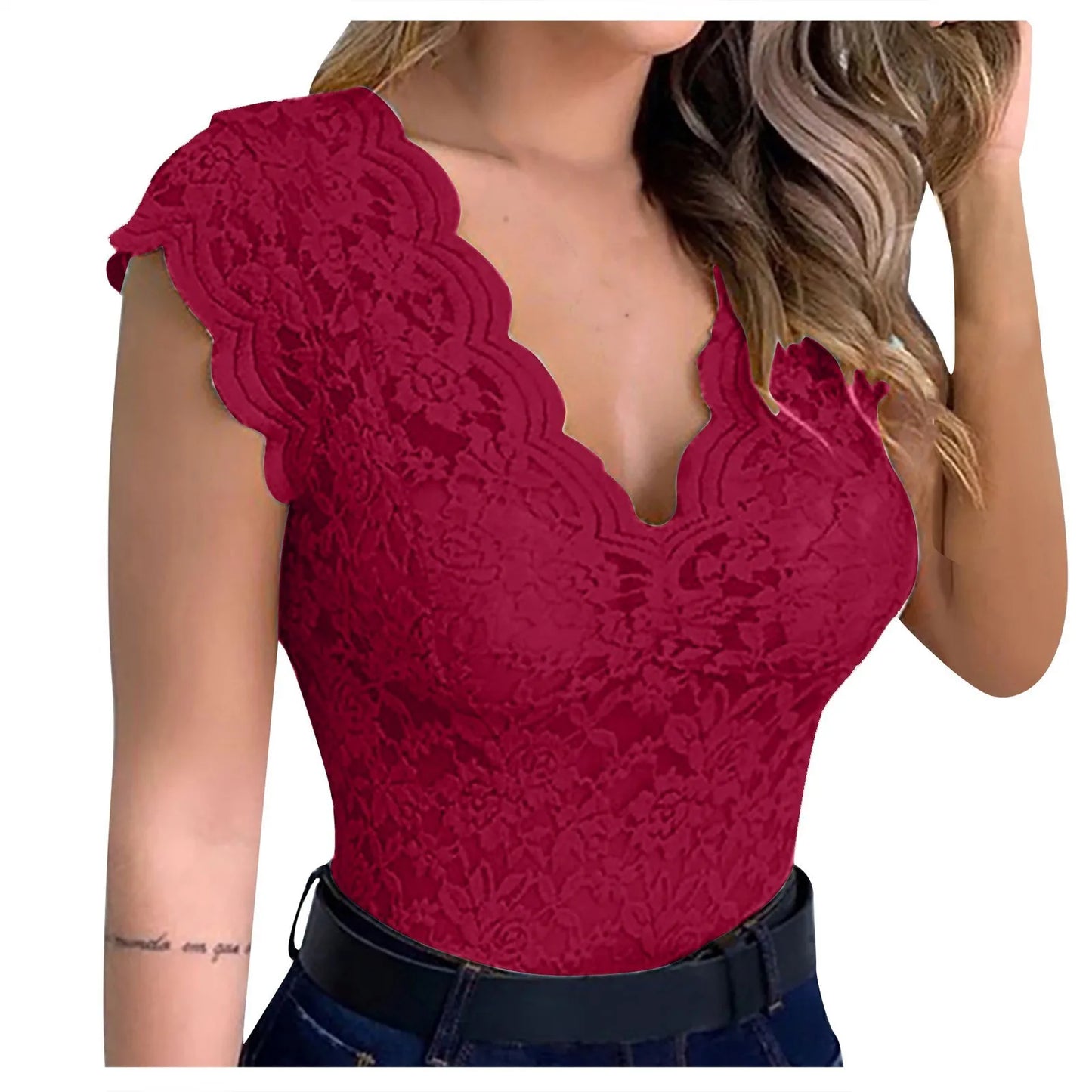 BELLA - Top de Encaje Floral
