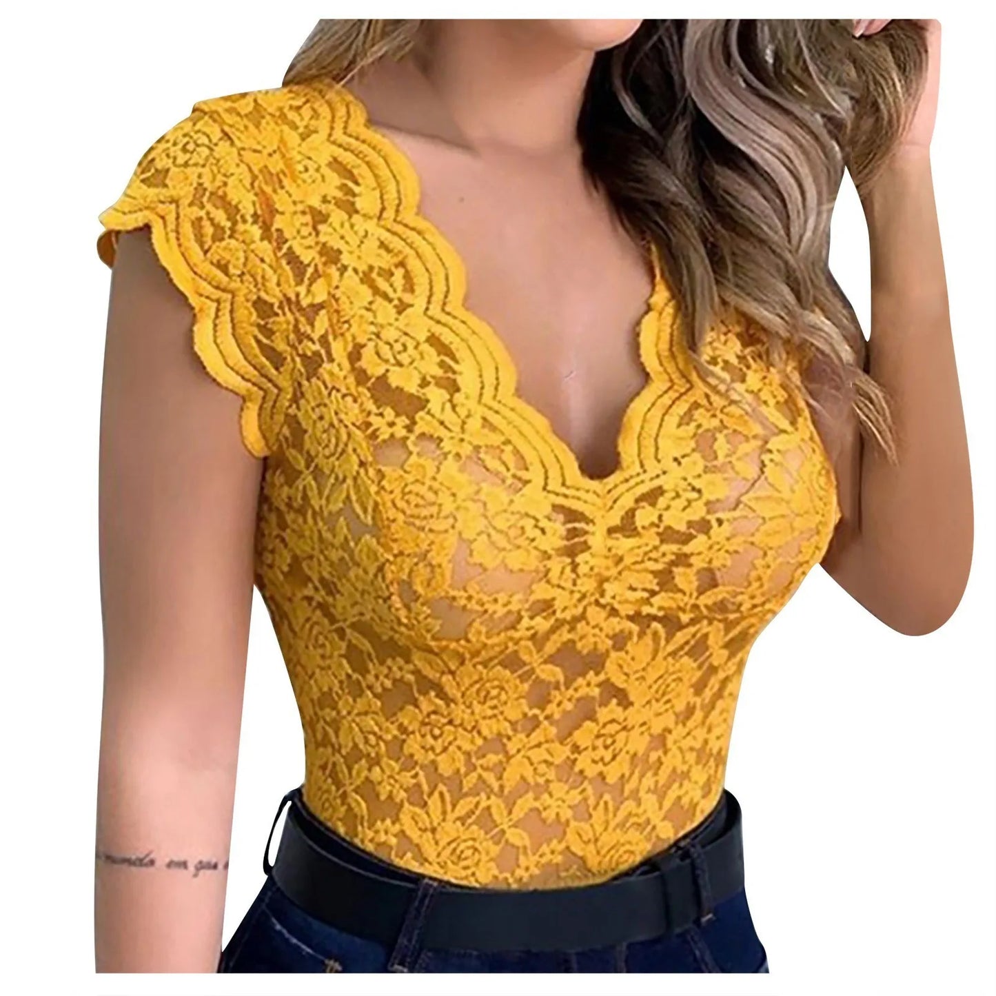 BELLA - Top de Encaje Floral