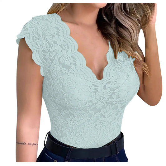 BELLA - Top de Encaje Floral